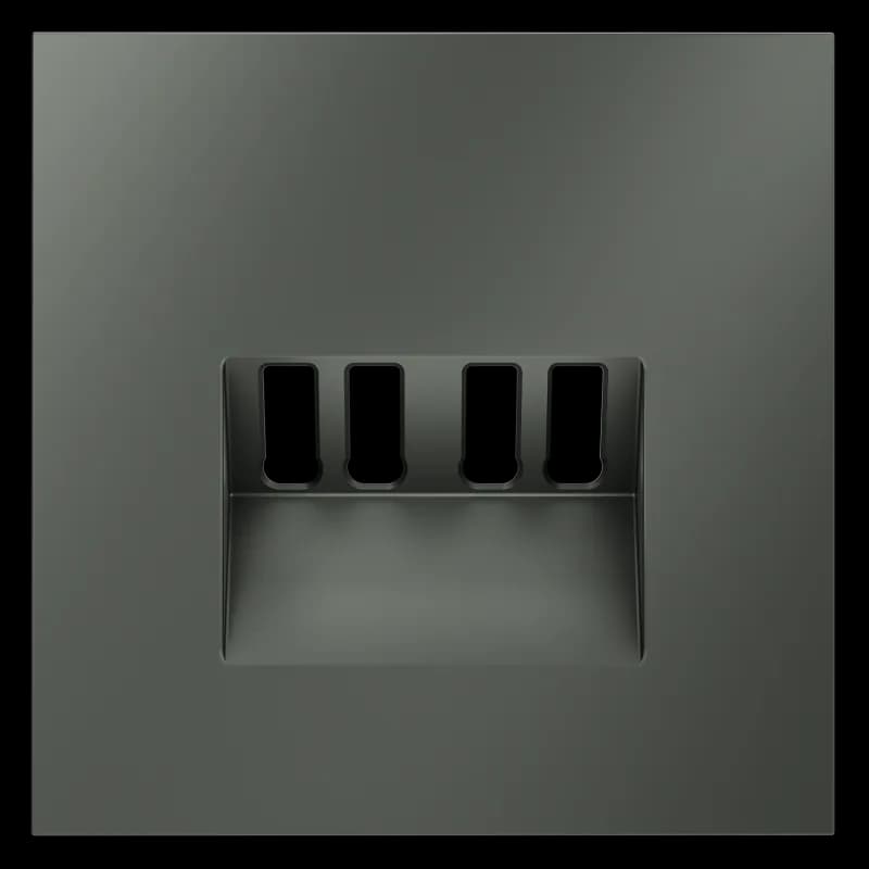 Накладка для розетки акустической 4-местной , S70 (титан)