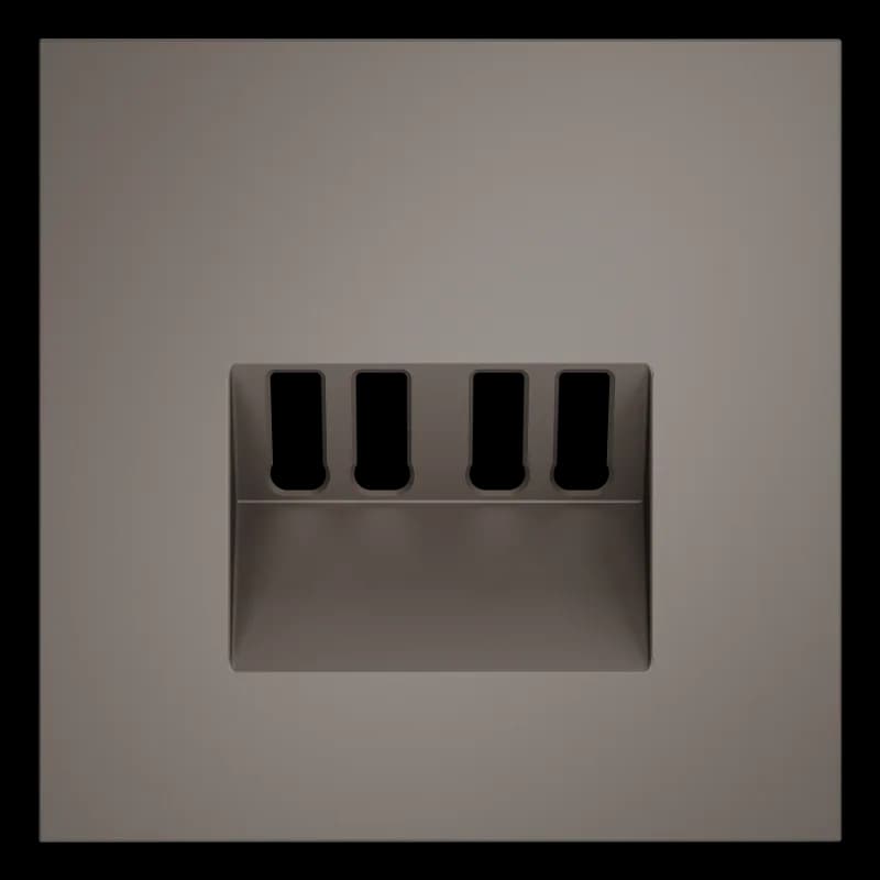 Накладка для розетки акустической 4-местной , S70 (капучино)