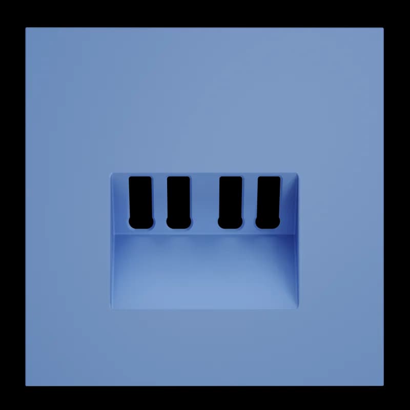 Накладка для розетки акустической 4-местной , S70 (деним)