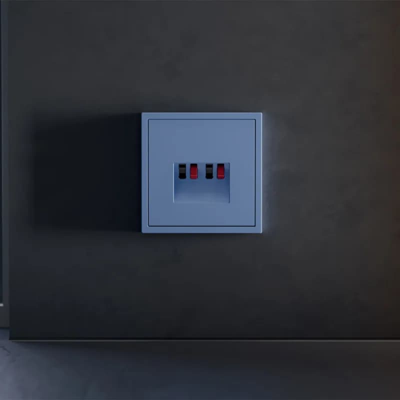 Накладка для розетки акустической 4-местной , S70 (деним)