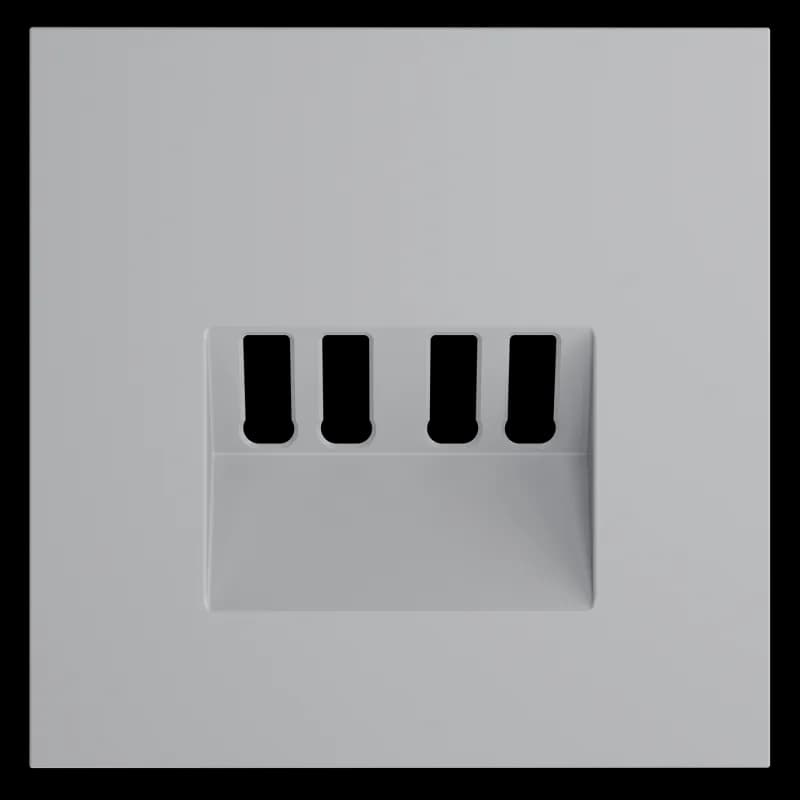 Накладка для розетки акустической 4-местной , S70 (серый)