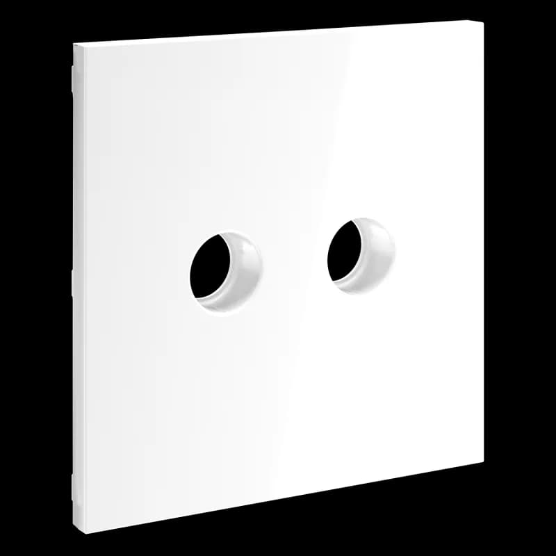 Накладка для розетки телевизионной оконечной TV+SAT, S70 (белый глянцевый)