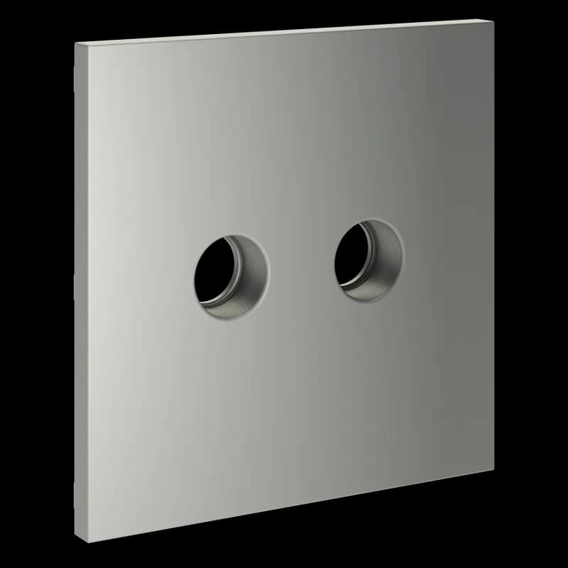 Накладка для розетки телевизионной оконечной TV+SAT, S70 (сталь)