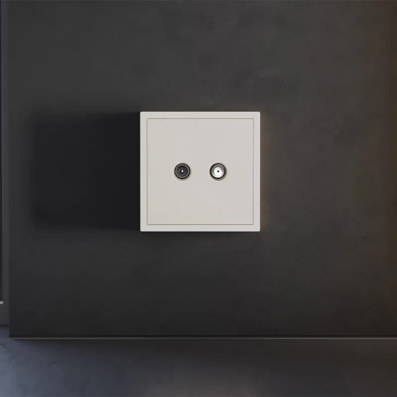 Накладка для розетки телевизионной оконечной TV+SAT, S70 (хлопок)