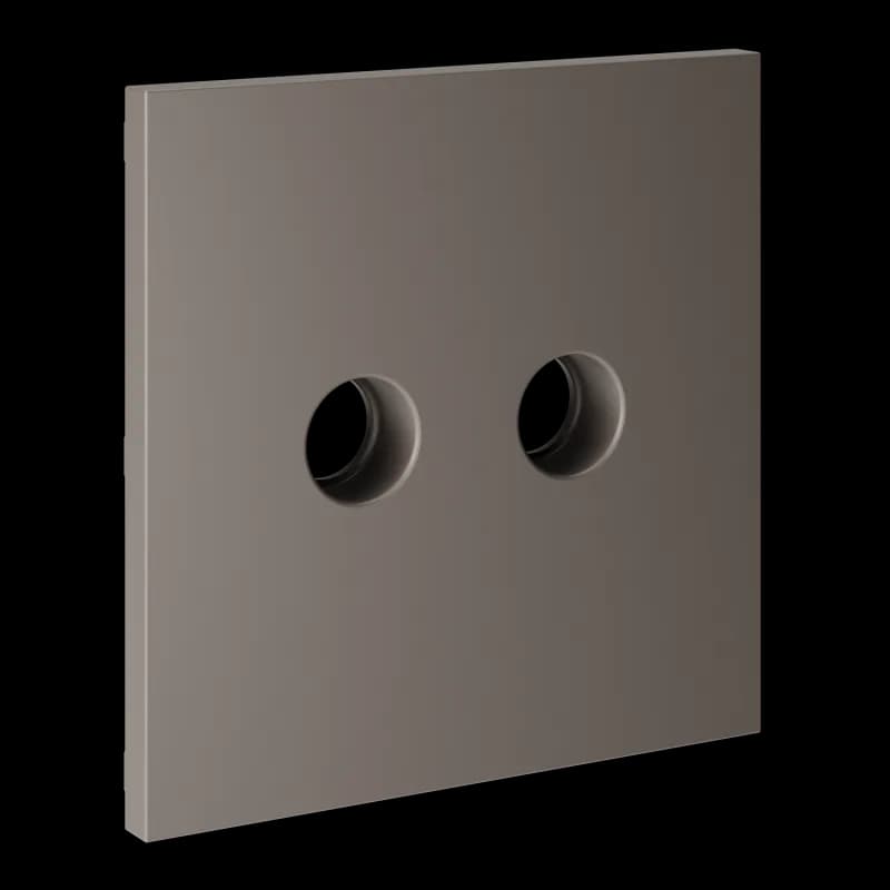 Накладка для розетки телевизионной оконечной TV+SAT, S70 (капучино)