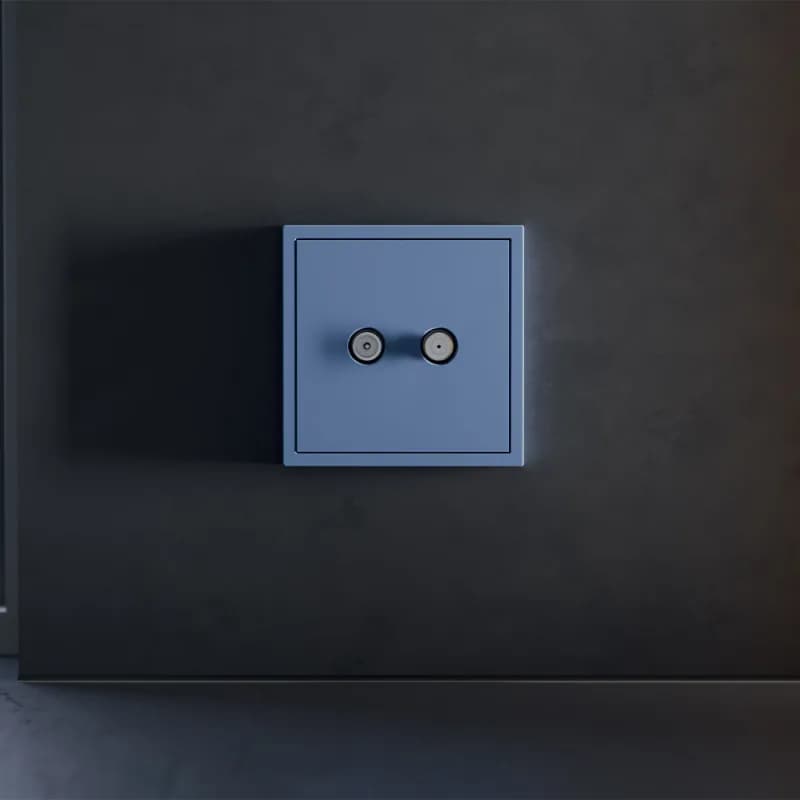 Накладка для розетки телевизионной оконечной TV+SAT, S70 (деним)