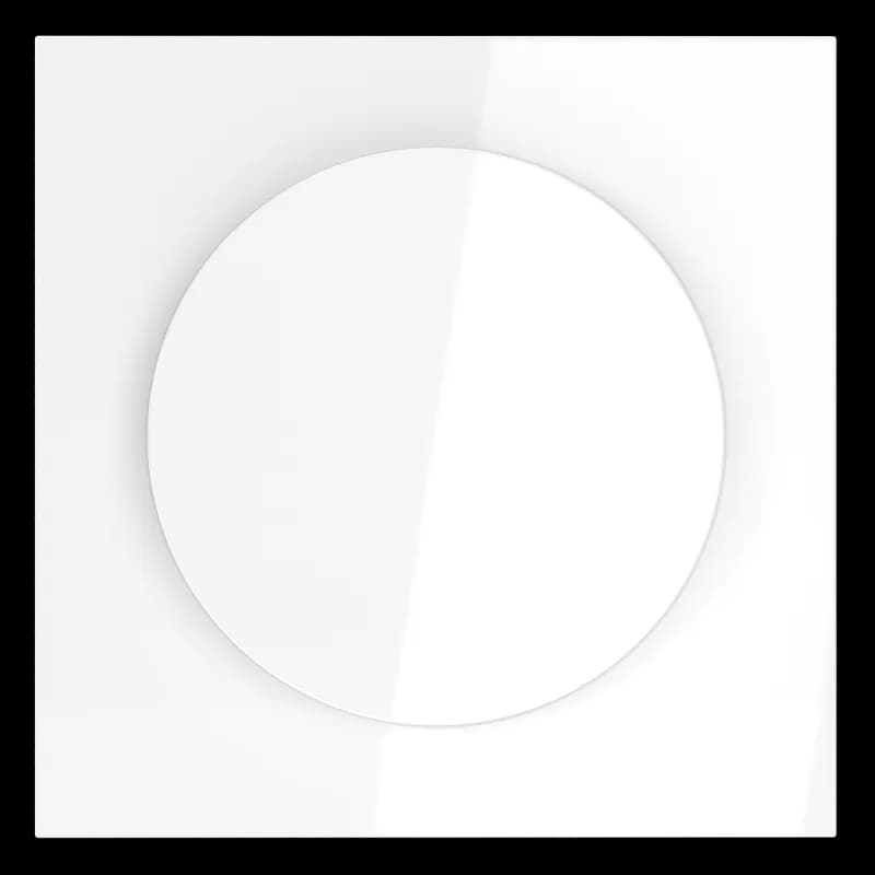 Накладка для светорегулятора поворотно-нажимного, S70 (белый глянцевый)