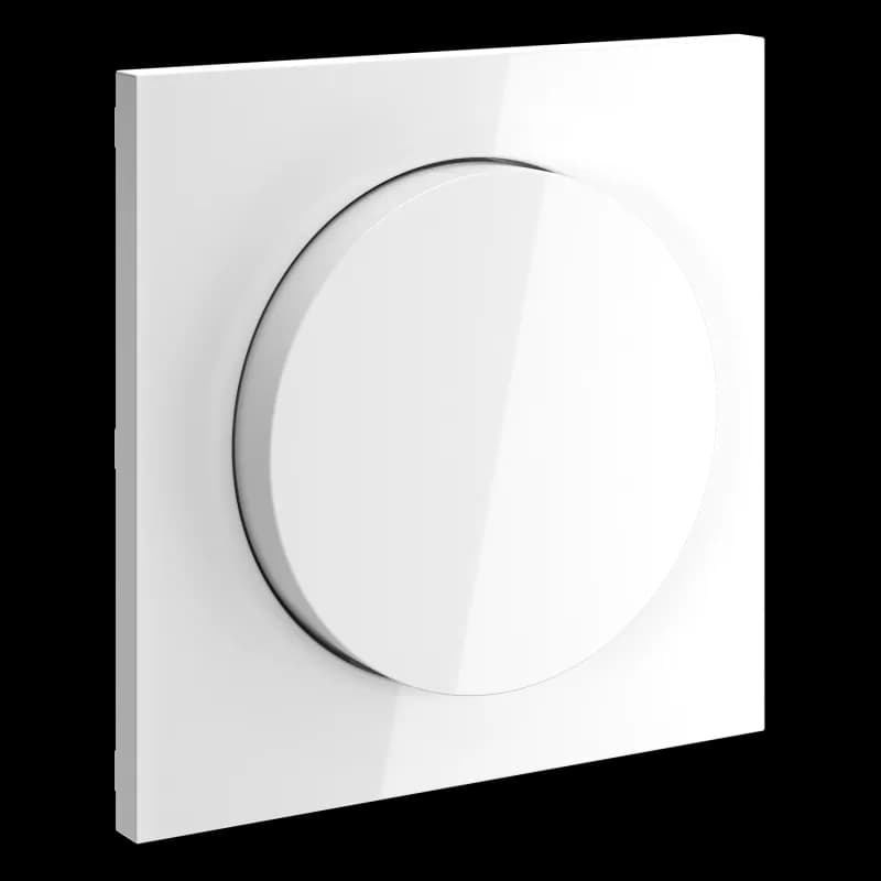 Накладка для светорегулятора поворотно-нажимного, S70 (белый глянцевый)