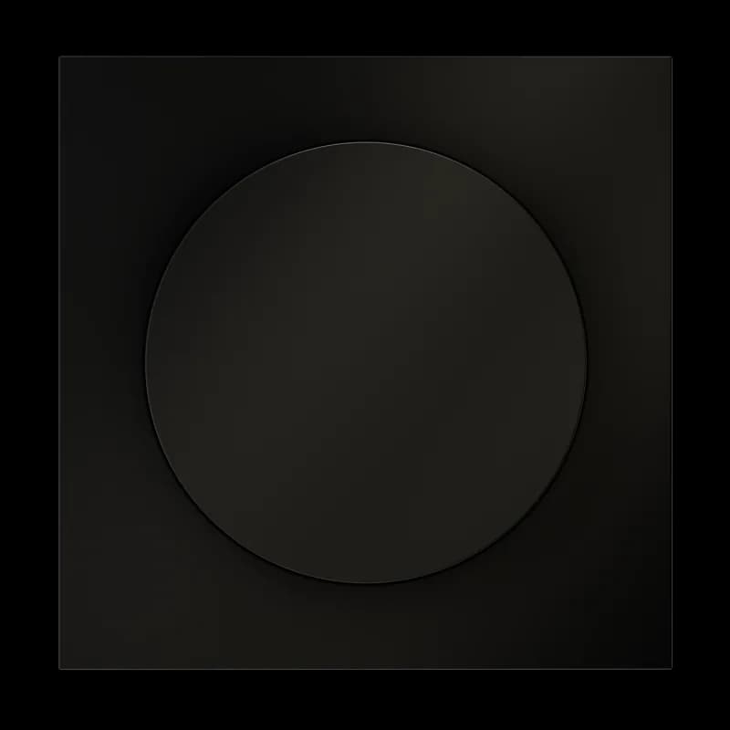 Накладка для светорегулятора поворотно-нажимного, S70 (черный матовый)