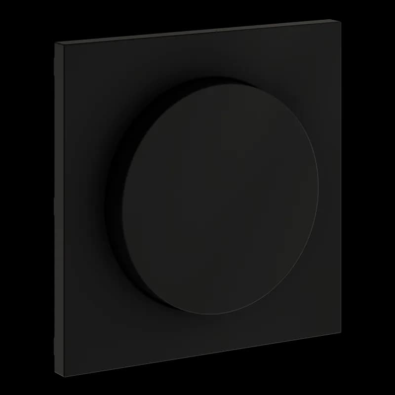 Накладка для светорегулятора поворотно-нажимного, S70 (черный матовый)