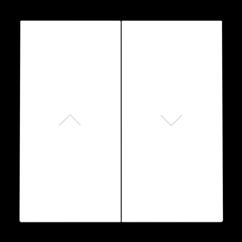 Клавиши для выключателя жалюзи, S70 (белый матовый)