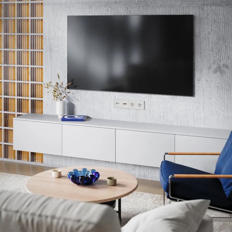 Накладка для розетки TV+RJ45 кат. 6, S70 (хлопок)