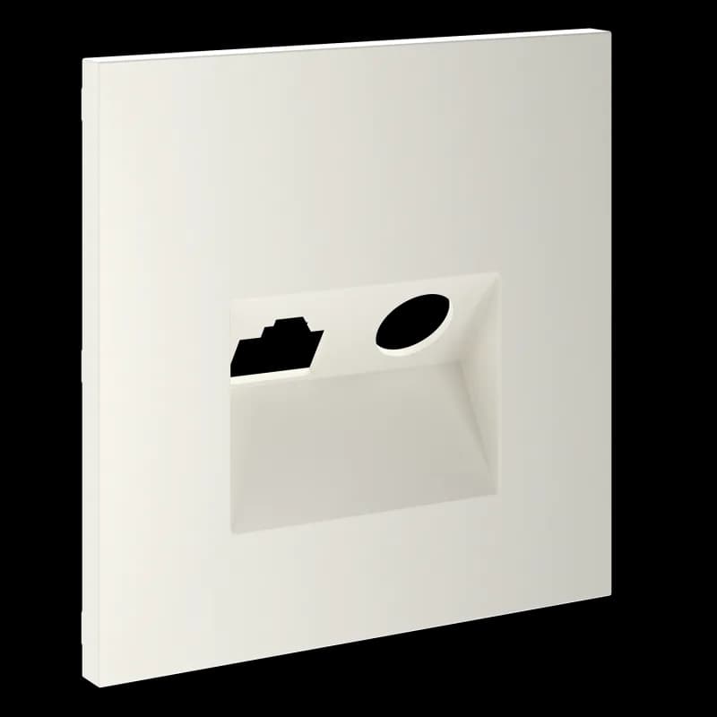 Накладка для розетки TV+RJ45 кат. 6, S70 (хлопок)