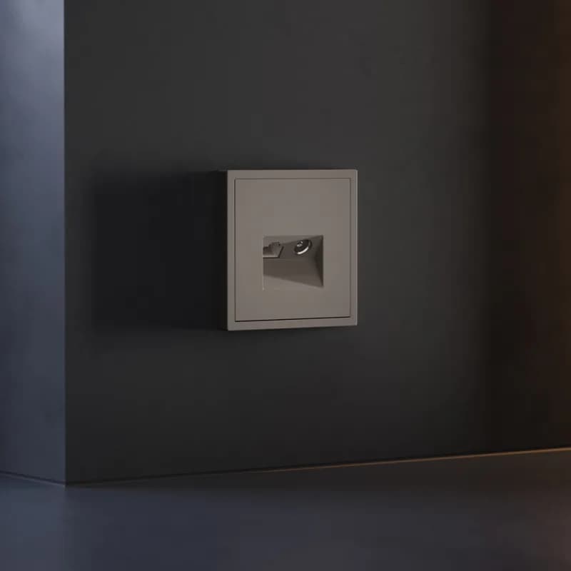 Накладка для розетки TV+RJ45 кат. 6, S70 (капучино)