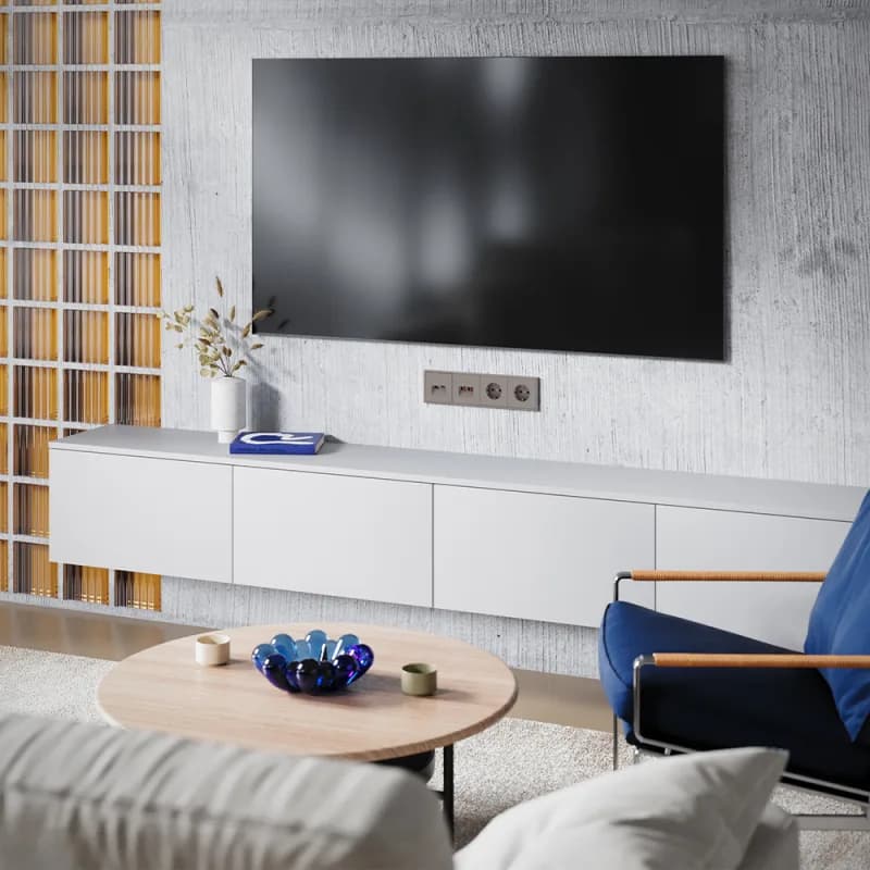 Накладка для розетки TV+RJ45 кат. 6, S70 (капучино)