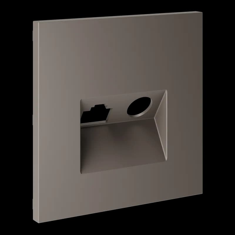 Накладка для розетки TV+RJ45 кат. 6, S70 (капучино)