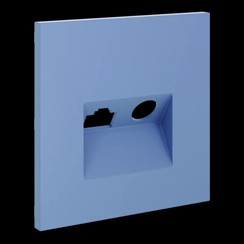 Накладка для розетки TV+RJ45 кат. 6, S70 (деним)