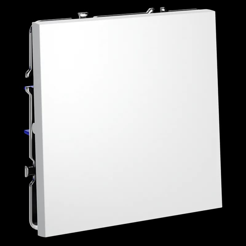 Выключатель встраиваемый VOLTUM S70 одноклавишный 10А, (белый матовый)