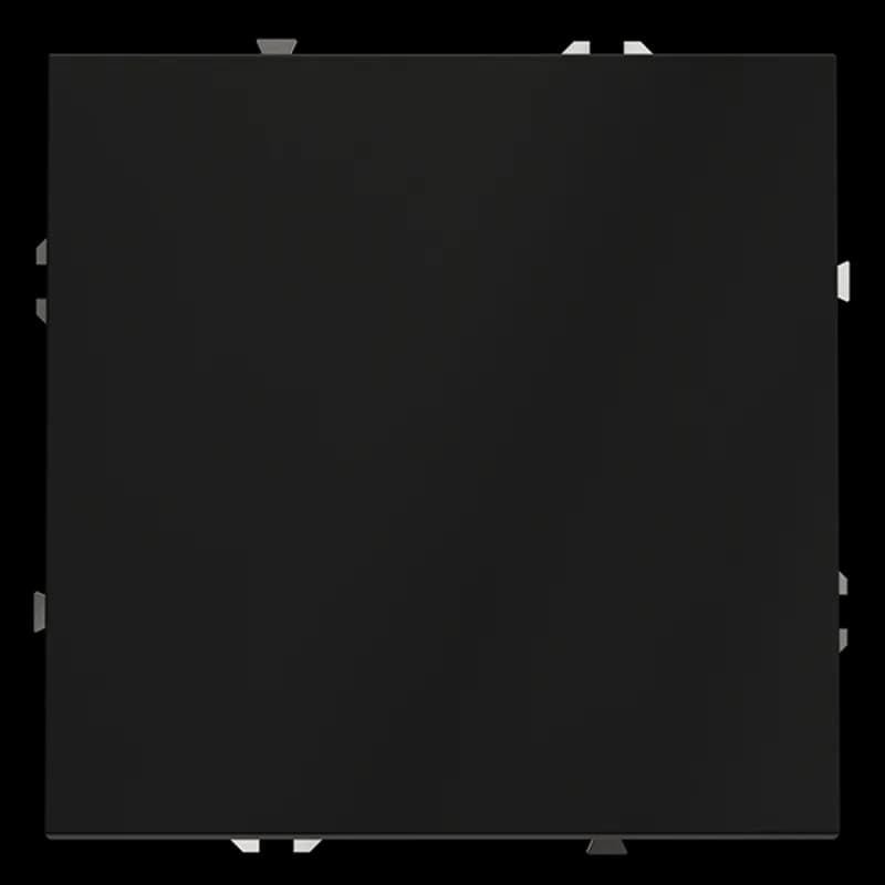 Выключатель встраиваемый VOLTUM S70 одноклавишный 10А, (черный матовый)