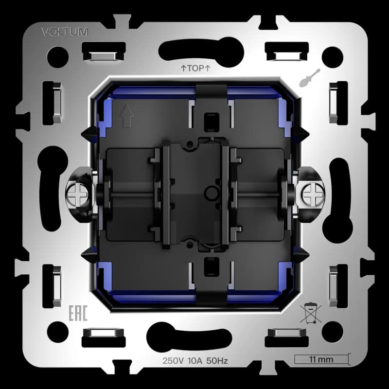 Механизм выключателя одноклавишного 10А, S70