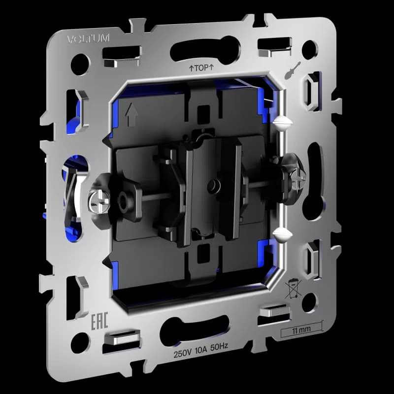 Механизм выключателя одноклавишного 10А, S70