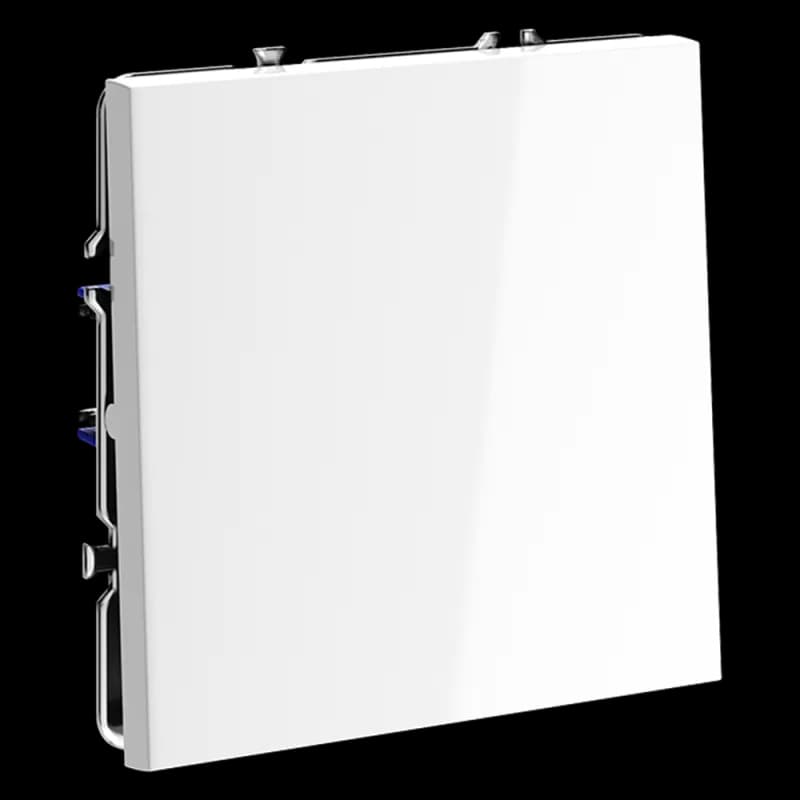 Проходной переключатель встраиваемый VOLTUM S70 одноклавишный 10А, (белый глянцевый)