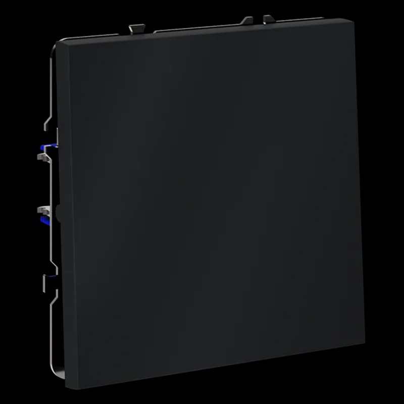 Проходной переключатель встраиваемый VOLTUM S70 одноклавишный 10А, (графит)