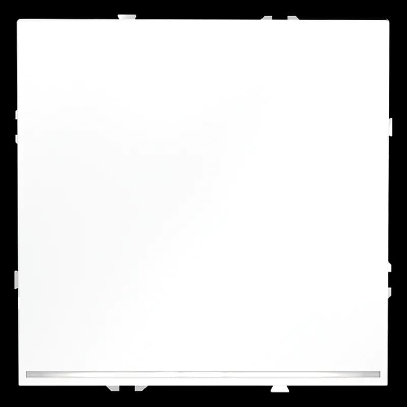 Проходной переключатель встраиваемый VOLTUM S70 одноклавишный с подсветкой 10А, (белый матовый)