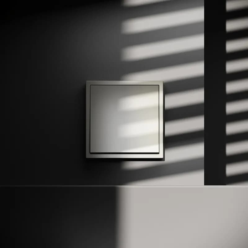 Выключатель с самовозвратом встраиваемый VOLTUM S70 одноклавишный 10А, (шелк)