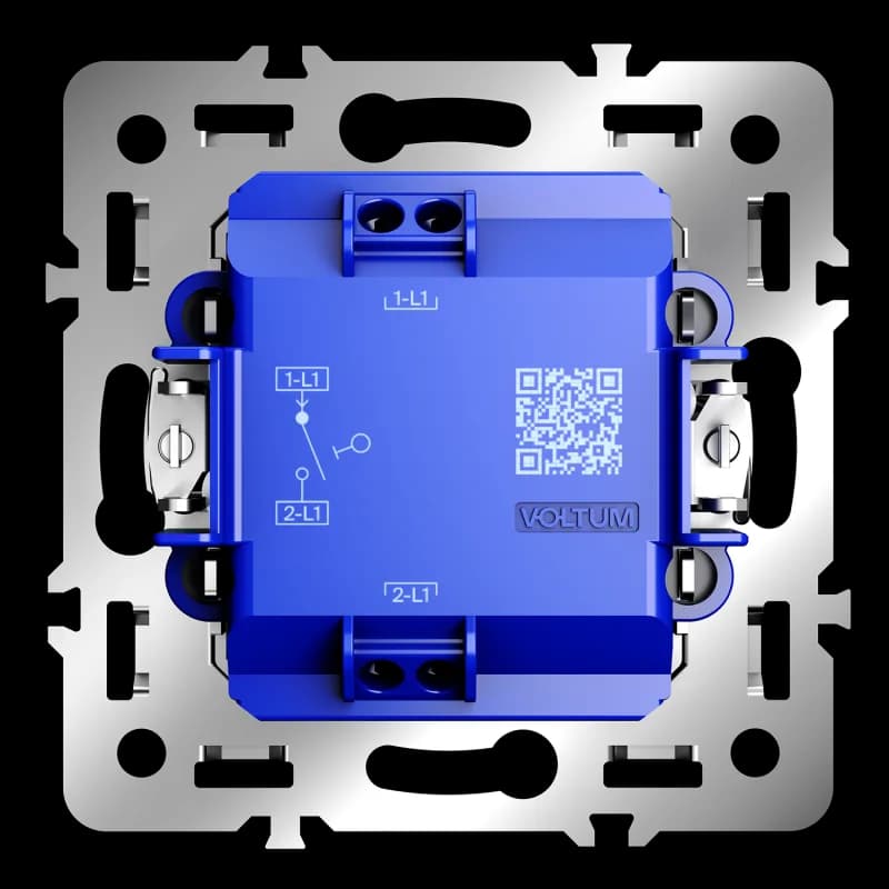 Механизм выключателя с самовозвратом одноклавишного 10А, S70