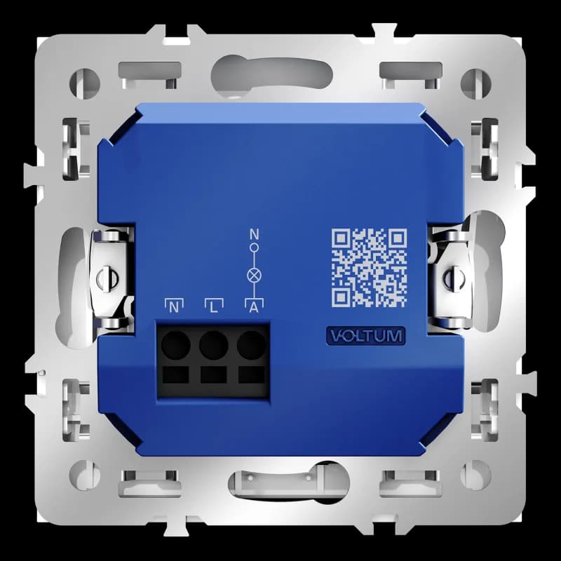 Выключатель встраиваемый VOLTUM S70 карточный 16А, (белый глянцевый)