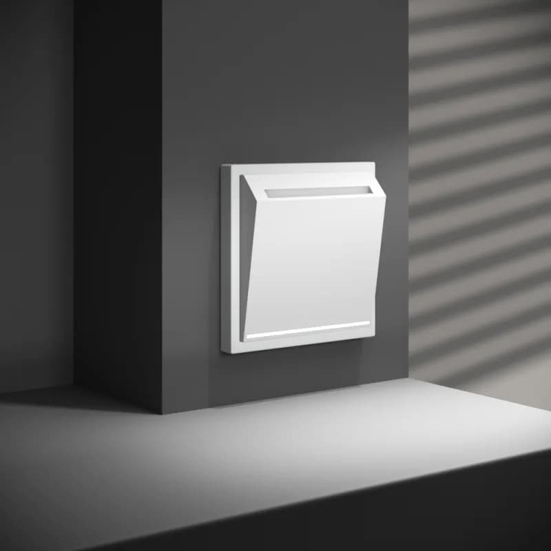 Выключатель встраиваемый VOLTUM S70 карточный 16А, (белый матовый)