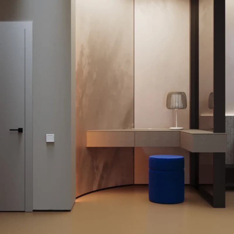 Выключатель встраиваемый VOLTUM S70 карточный 16А, (белый матовый)