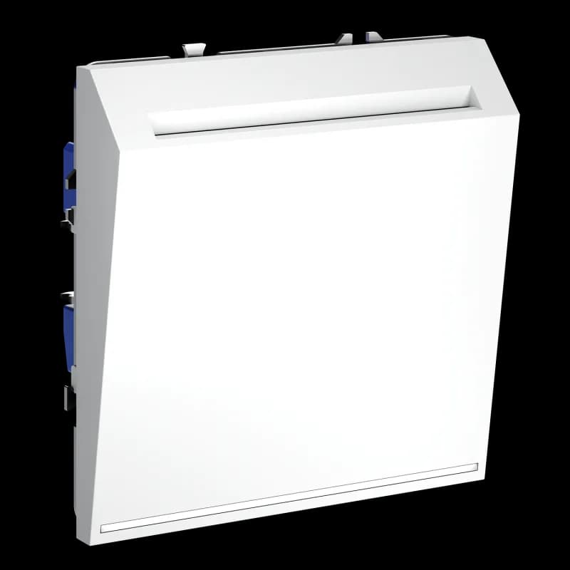 Выключатель встраиваемый VOLTUM S70 карточный 16А, (белый матовый)