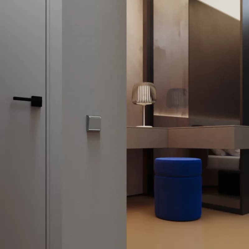 Выключатель встраиваемый VOLTUM S70 карточный 16А, (кашемир)