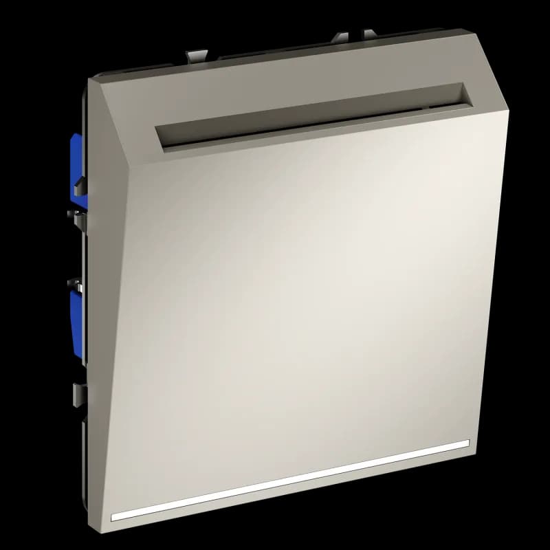 Выключатель встраиваемый VOLTUM S70 карточный 16А, (кашемир)