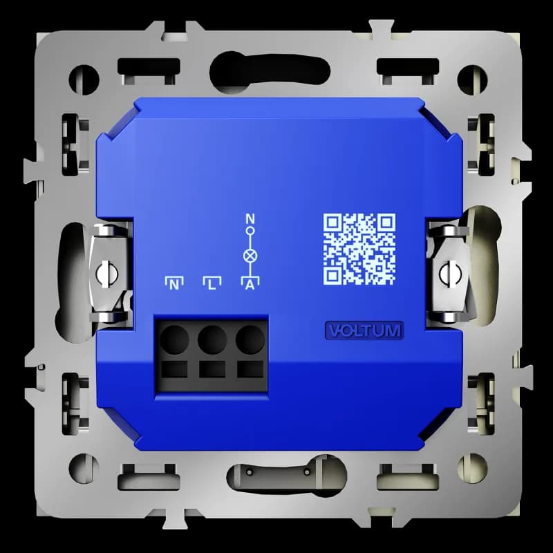 Выключатель встраиваемый VOLTUM S70 карточный 16А, (шелк)