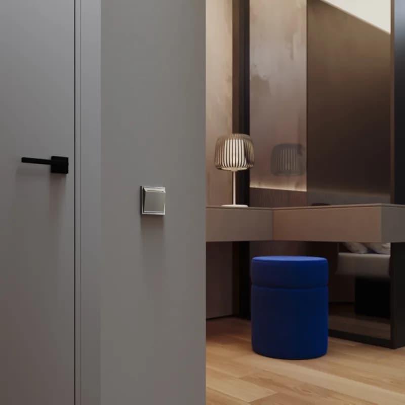 Выключатель встраиваемый VOLTUM S70 карточный 16А, (шелк)