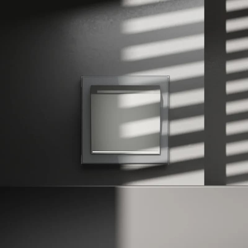 Выключатель встраиваемый VOLTUM S70 карточный 16А, (сталь)