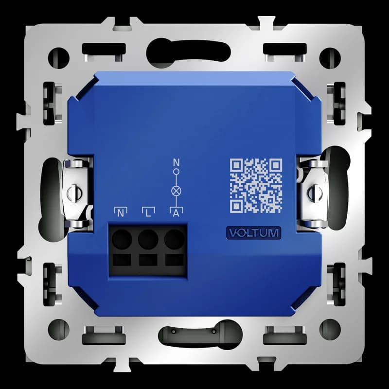 Выключатель встраиваемый VOLTUM S70 карточный 16А, (титан)