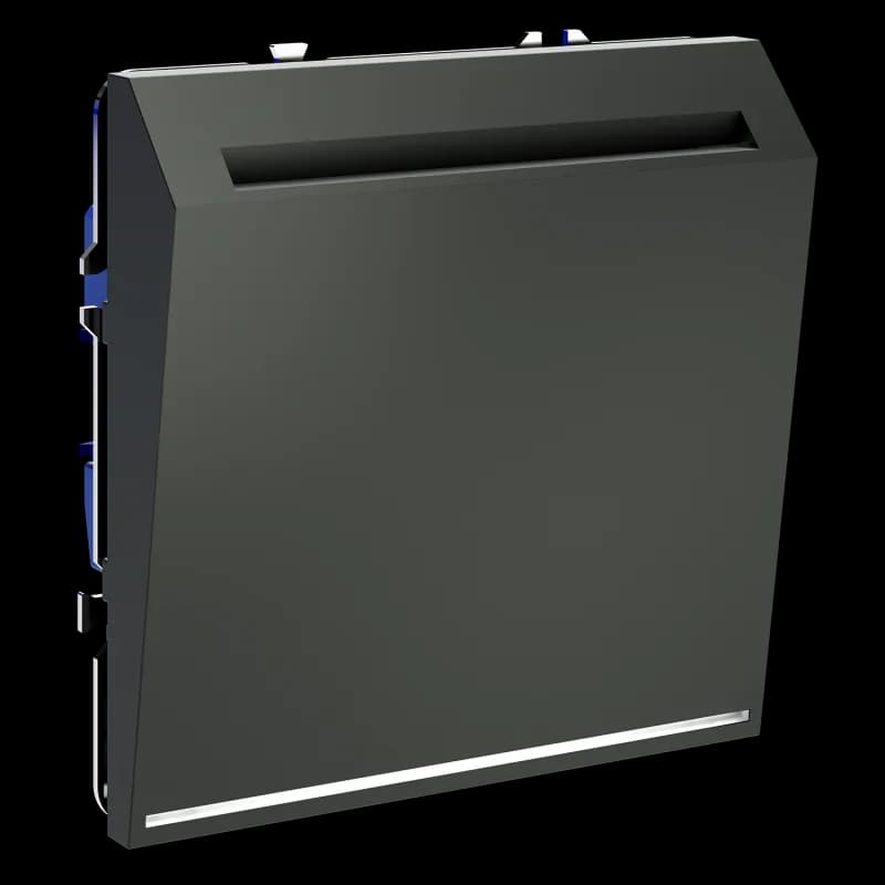 Выключатель встраиваемый VOLTUM S70 карточный 16А, (титан)