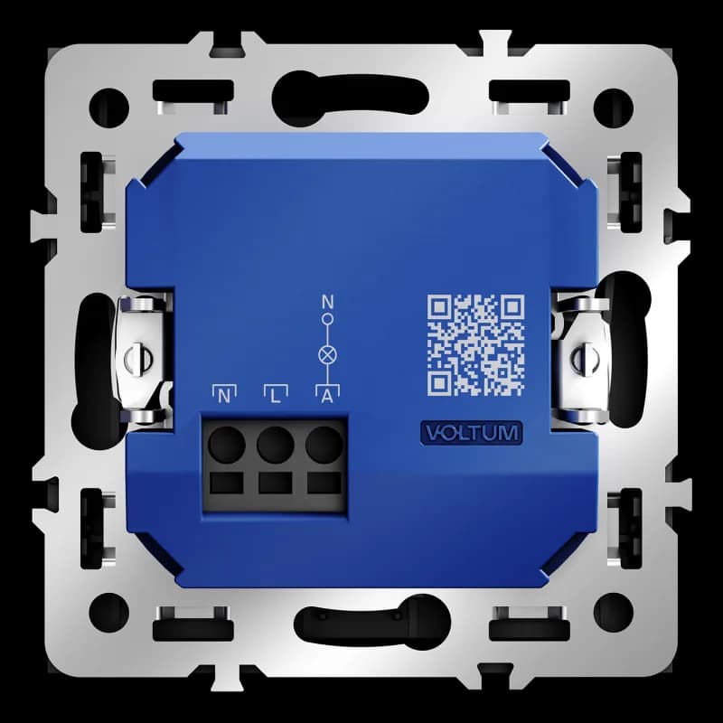 Выключатель встраиваемый VOLTUM S70 карточный 16А, (графит)