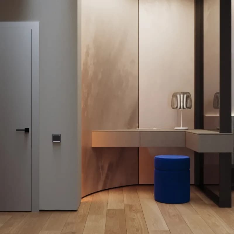 Выключатель встраиваемый VOLTUM S70 карточный 16А, (графит)