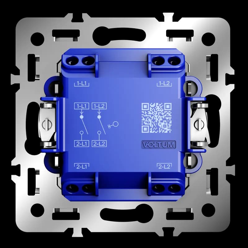 Механизм выключателя двухклавишного 10А, S70