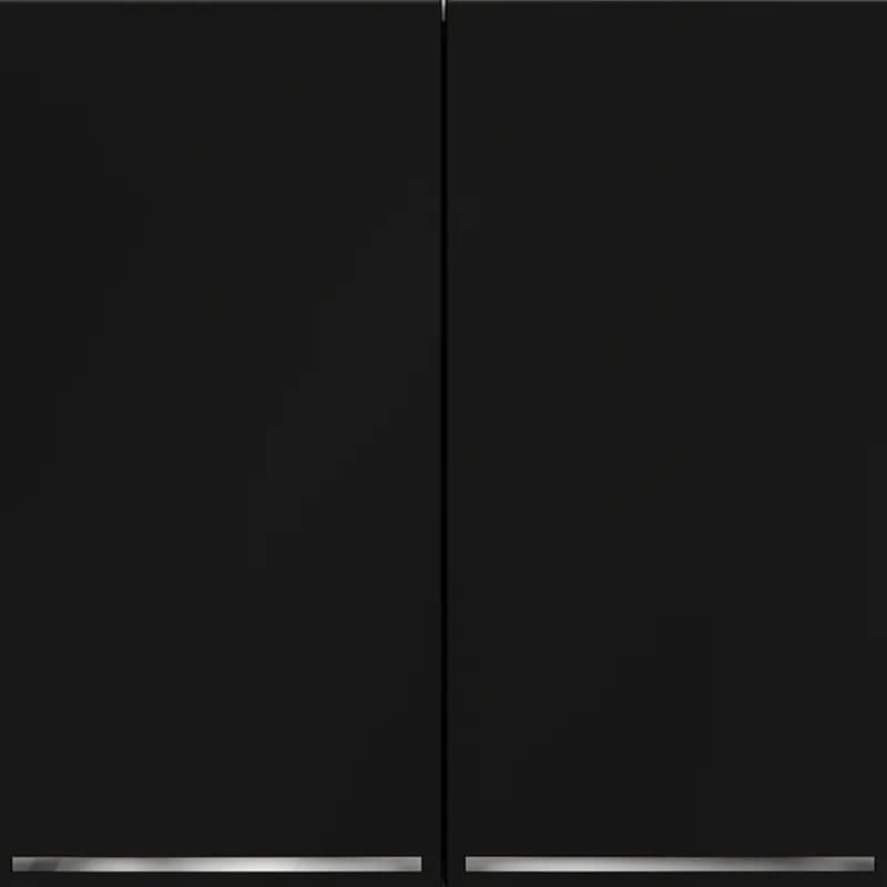 Выключатель встраиваемый VOLTUM S70 двухклавишный с подсветкой 10А, (черный матовый)