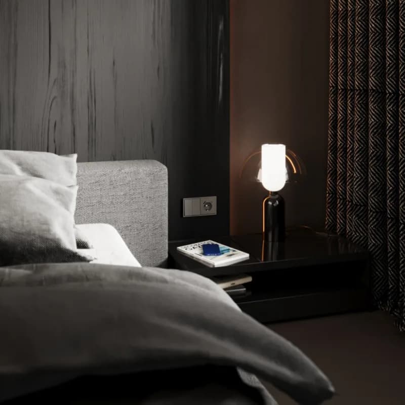 Перекрестный переключатель встраиваемый VOLTUM S70 двухклавишный 10А, (кашемир)