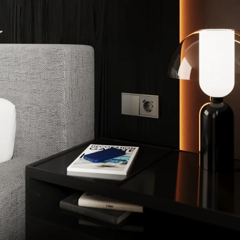 Перекрестный переключатель встраиваемый VOLTUM S70 двухклавишный 10А, (шелк)