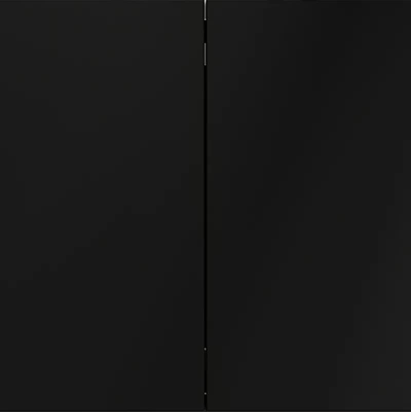 Выключатель с самовозвратом встраиваемый VOLTUM S70 двухклавишный 10А, (черный матовый)