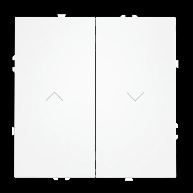 Выключатель встраиваемый VOLTUM S70 для жалюзи 10А, (белый матовый)