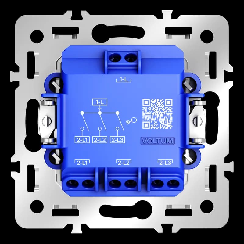 Механизм выключателя трехклавишного 10А, S70